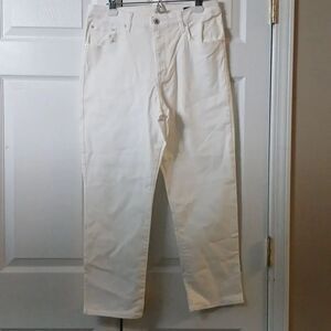 Ella Moss high waisted straight white jeans Sz 8